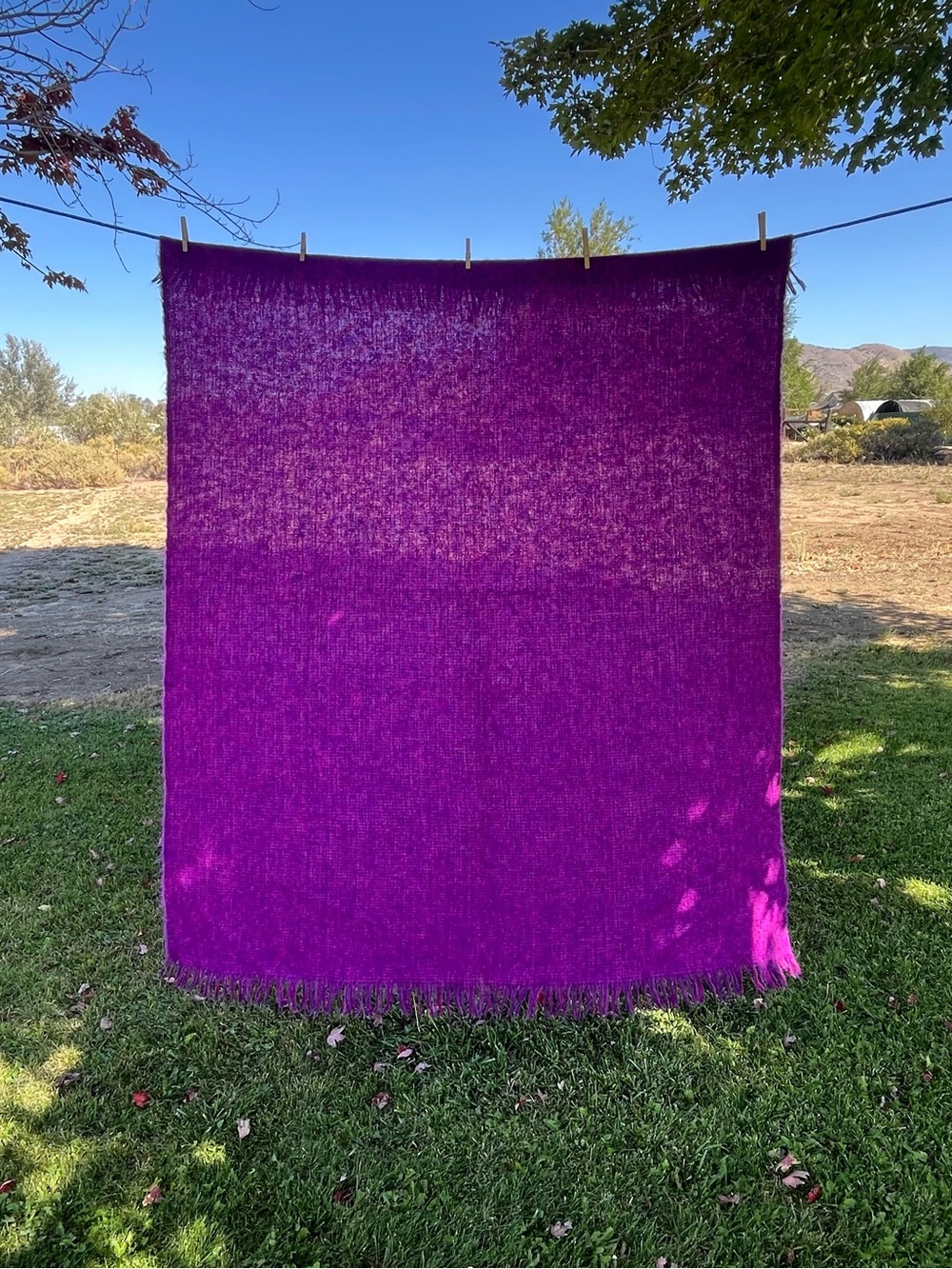 Avoca Handweavers Pure Wool throw from Wicklow, Ireland 65”x57”